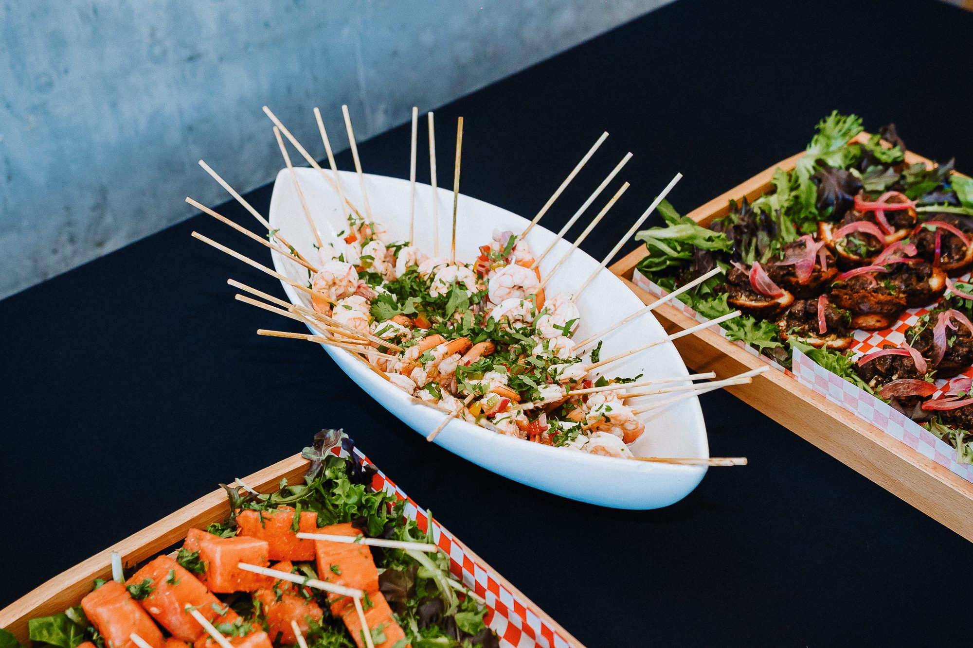 Catering spread and food service