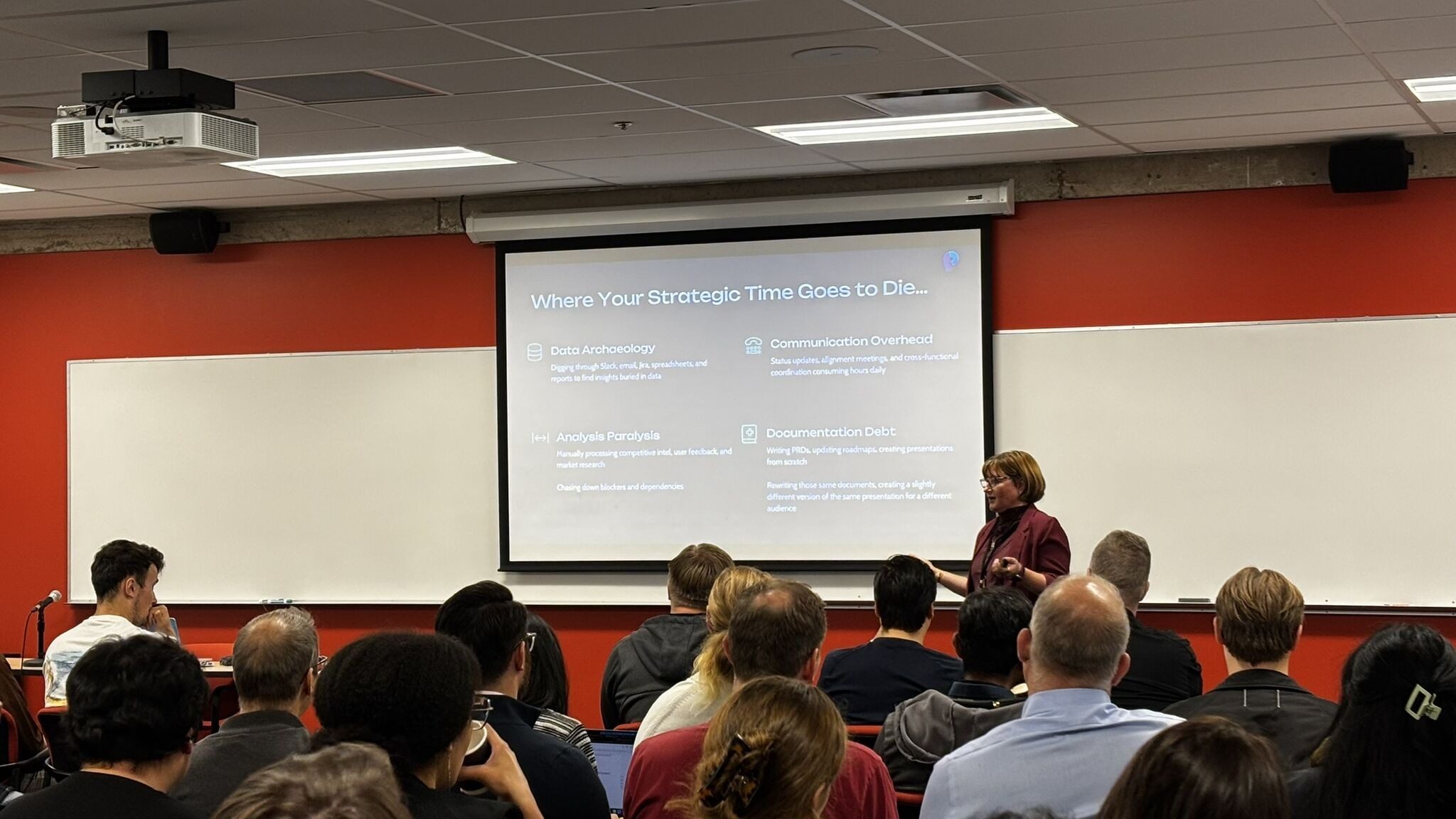 Speaker presenting during a breakout session at the ProductBC Conference.